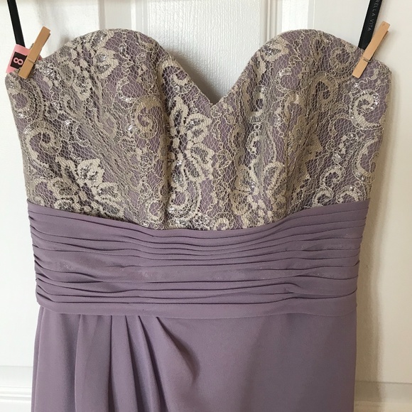 SORELLA VITA Bridesmaid Gowns Lilac Lace Size 4&6 - Picture 2 of 8